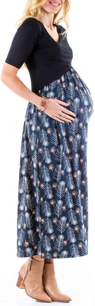 Kranda Womens Elbow Length Sleeve V 