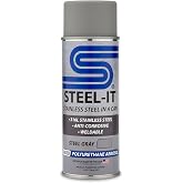 Steel-It 1002D Polyurethane Aerosol, Industrial Paint Coatings, Weldable, Easy to Apply - Steel Gray (1 Pack)