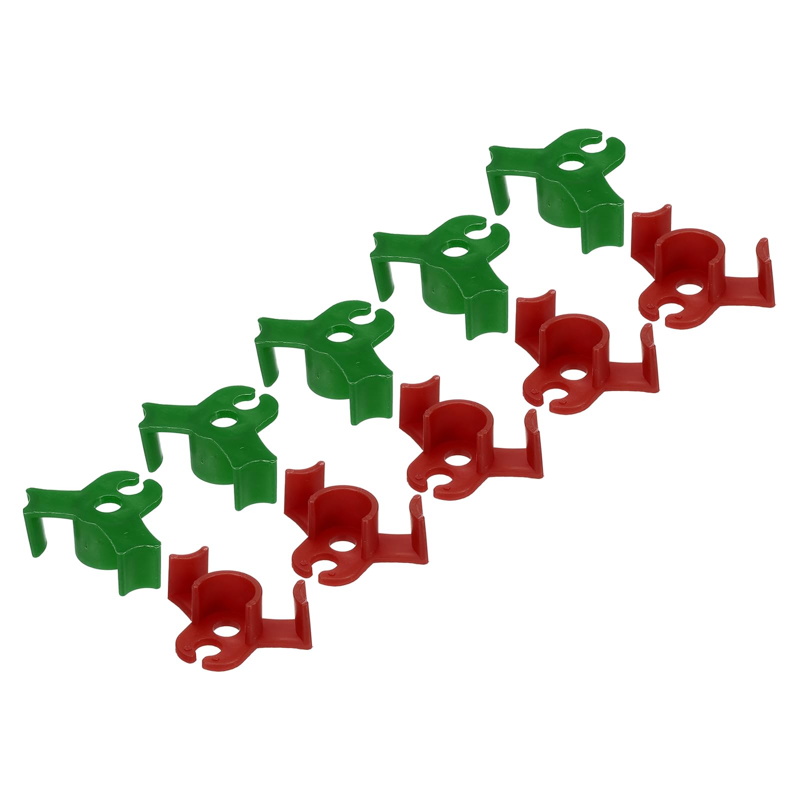PATIKIL 90 Degree Plant Bender, 100 Pcs Plastic Plant Stem Training Clips for Low Stress Training, Red, Green