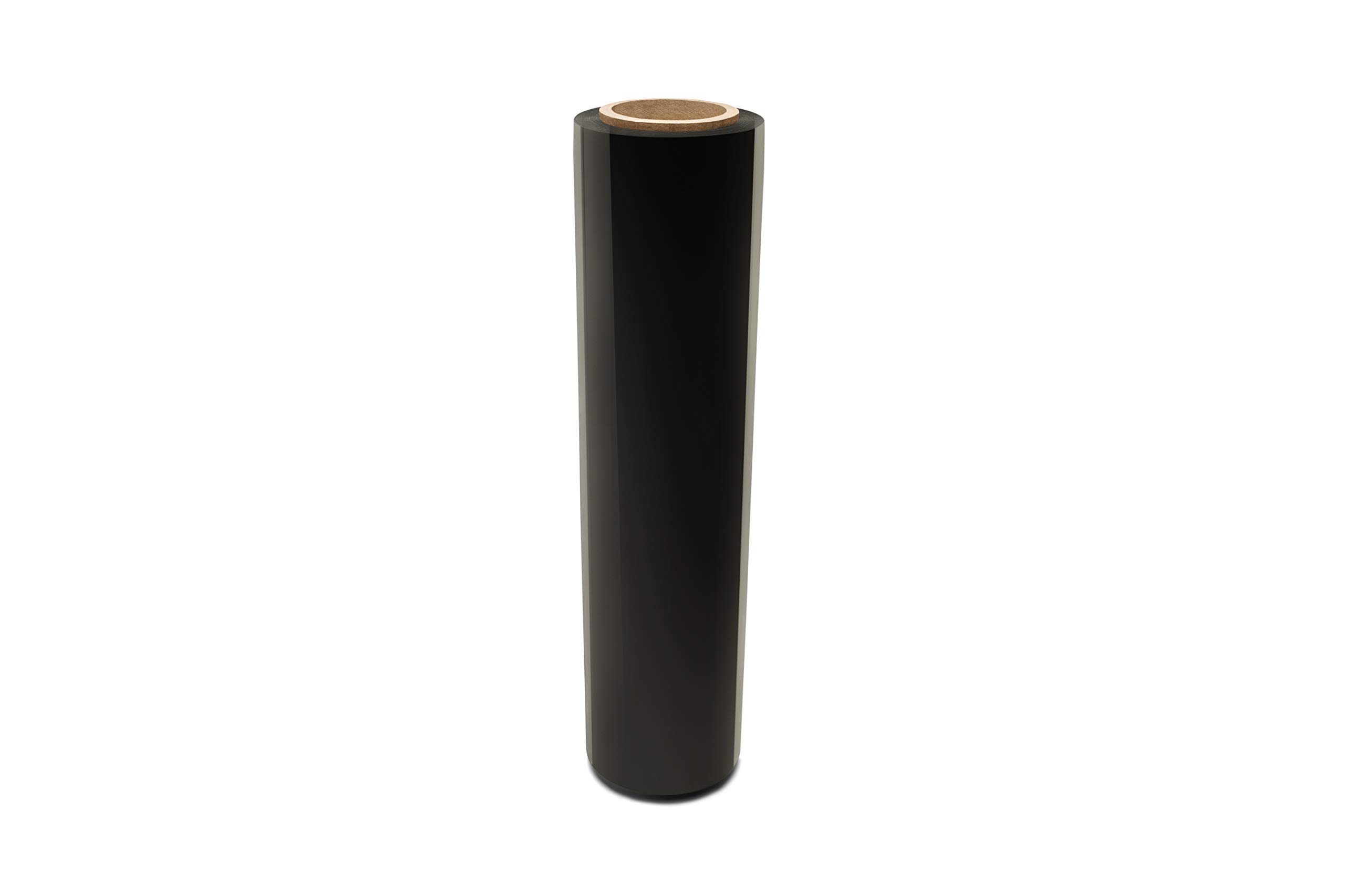 Black Stretch Film Hand Wrap 18 Inch x 1500 Feet x 80 Gauge Feet 4 Rolls