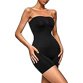 SAMPOOLY Strapless Shapewear Tummy Control Tube Bodysuit Top Jumpsuit Rompers for Women Outfits Summer