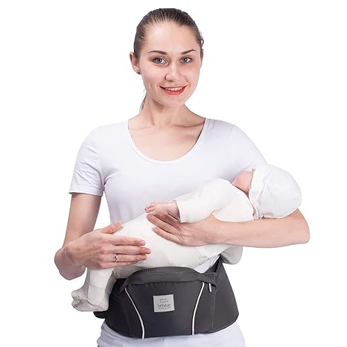Momcozy Carrier Bebamour 2-in-1 Baby Carrier Hip Seat (0-36
