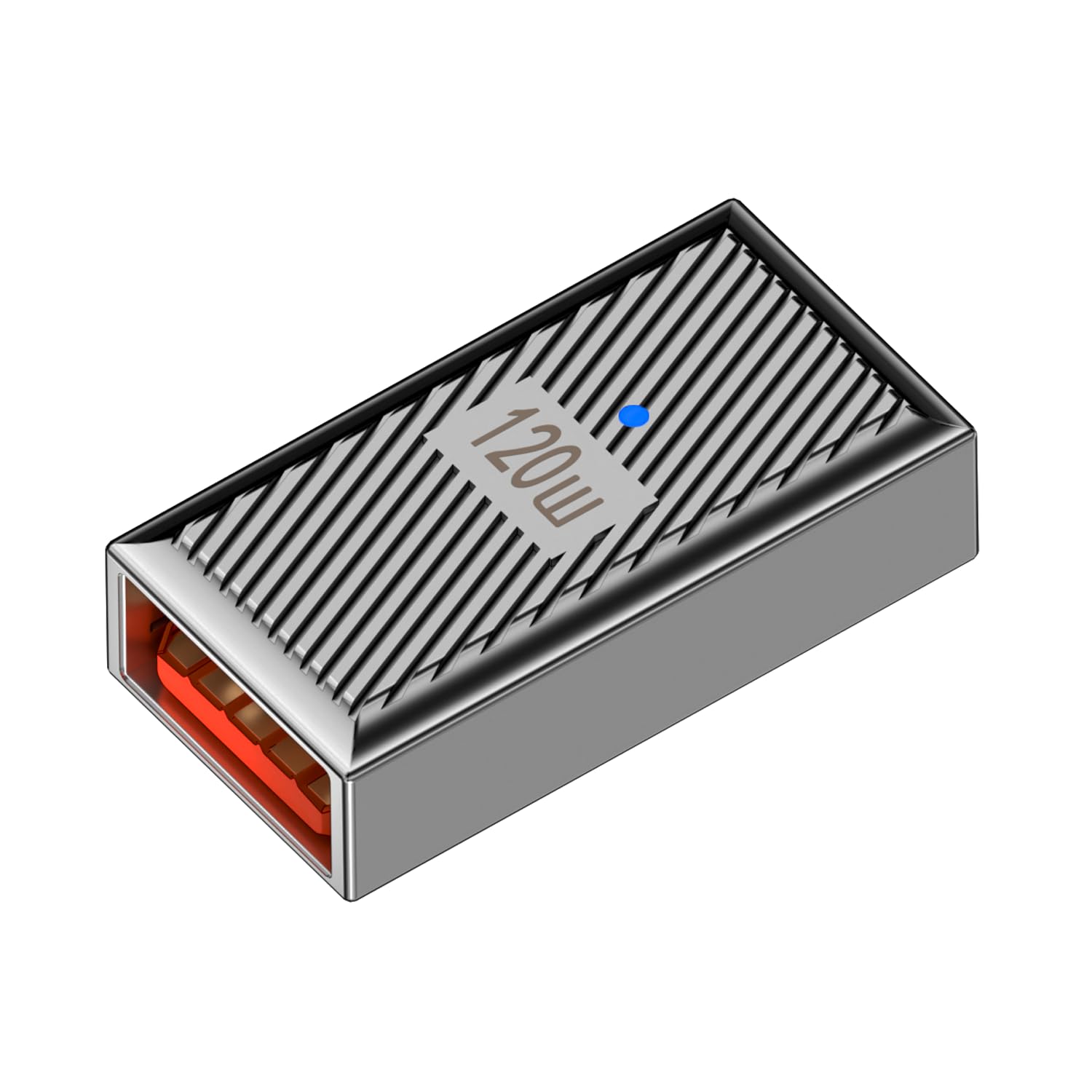 WLGQ AD-U07 USB3.1 Type C Female to A Female 120w Charging Adapter 10Gbps Aluminum Alloy Shell
