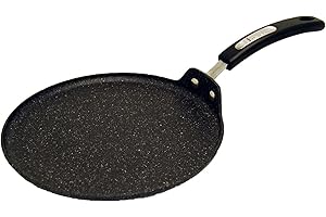 Starfrit The Rock 26cm (10") Non-Stick Multi Pan - Tawa - Durable Forged Aluminum - Oven Safe - PFOA Free - Easy to Clean - B