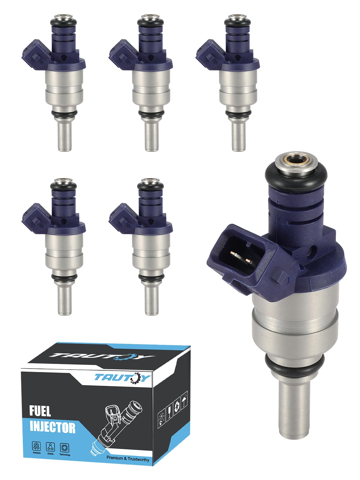Photo 1 of TAUTOY FJ663 Fuel Injectors 6PCS 3.0L Only For BMW 330Ci 2001-2004,330i 2001-2004,330xi 2001-2004,530i 2001-2005, X3 2004-2006,X5 2001-2006,Z3 2001-2002,Z4 2003-2005,13641439800 1439800