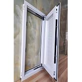 Innovz HVAC Duct Access Door 16" 20" 24" 36" 40", Metal Easy Access Panel Attic Hatch, Wall Inspection Door Wall Hole Cover for Plumbing Wiring Alarm Heating(White,WxH(36x40in))
