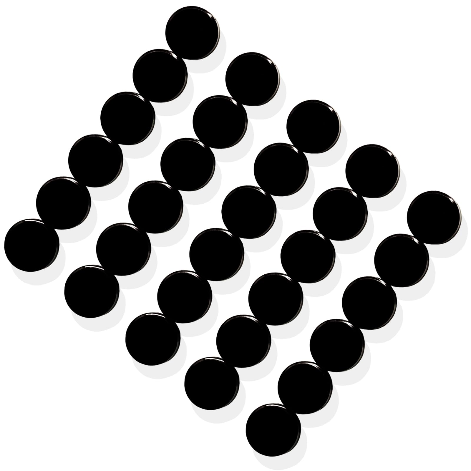 PYJLBX Fridge Magnets - 40 Pack Strong Small Magnetic Dots for Whiteboards & Notice Boards - Heavy Duty Mini Round Magnets for Crafts, Refrigerators, Office - Cute Black Whiteboards Magnets for Adults