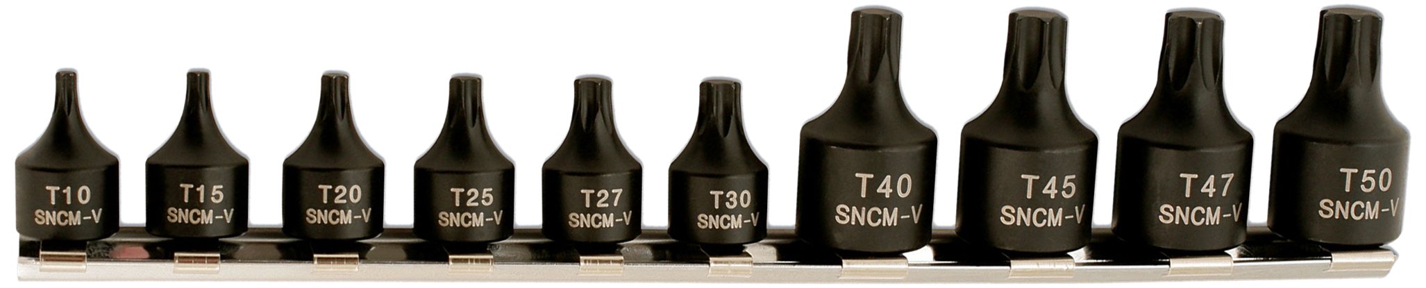 Laser 5664 Low Profile Star Socket Bit Set 1/4"D, 3/8"D 10pc
