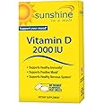 Sunshine Vitamin D 2,000 IU Quick Melts, Fast Release, Healthy and Strong Bones, 60 Servings