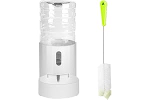 CZPET 4L/135Oz/1Gal Pet Water Dispenser Without Electricity Unplugged Automatic Water Bowl Dispenser Water Dispenser for Cats Water Self Feeder Dog Fountain Dogs Bowl Bottles for Kitten Puppy