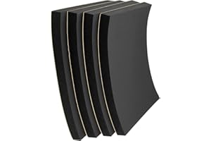 HOMCHEK Foam Padding Sheet Self Adhesive 3/4" Thick Neoprene Insulation Foam Anti Vibration Foam Rubber Pads for Furniture Cars Speakers 6 Inch X 6 Inch (4 Pcs)