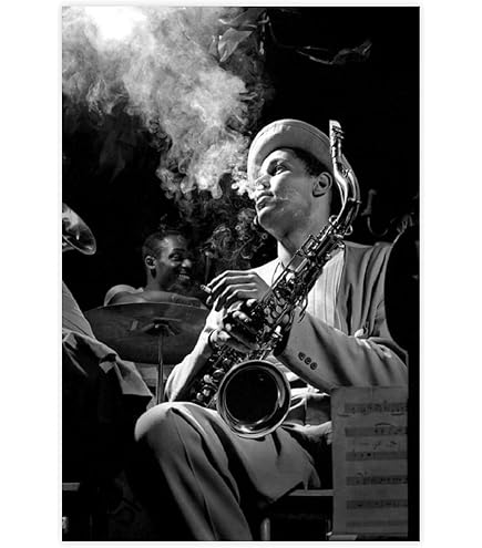 Amazon.com: Dexter Gordon, Jazz Musician Canvas Poster Wall