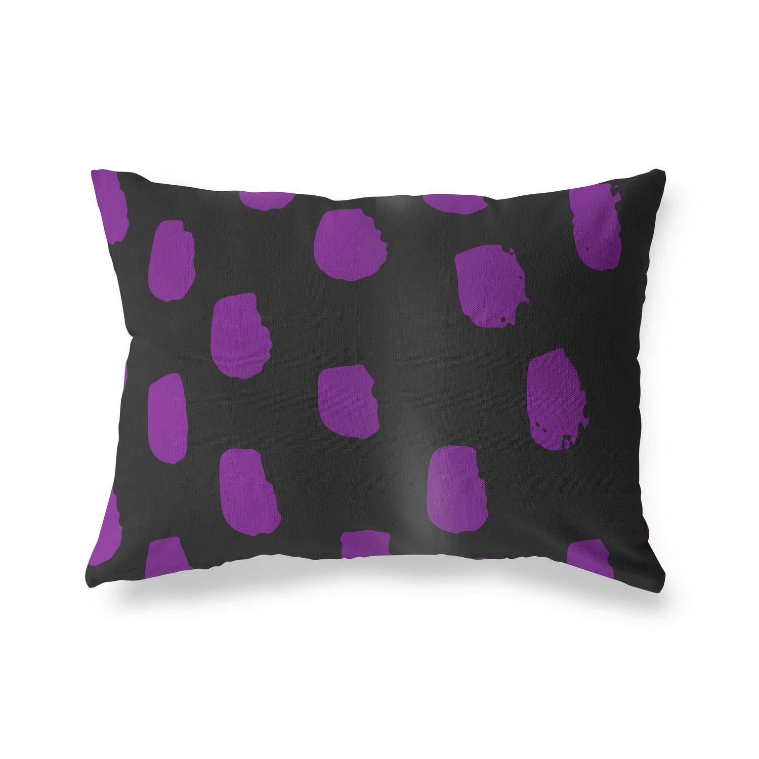 Bonamaison Decorative Cushion Cover Purple & Black, Throw Pillow Covers, Home Decorative Pillowcases for Livingroom, Sofa, Bedroom, Size: 35x50 Cm - Designed and Manufactured in Turkey