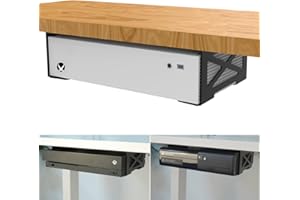 Monzlteck Universal Under Desk Storage Mount for Xbox Series S, Xbox One S/X,Xbox 360,PS4 Slim/pro,Compatible with CPU,UPS,Small Form Factor Desktop Tower, Mini pc