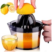 Citrus Juicer, Sunhanny Orange Lemon Manual Hand Squeezer, Anti-Slip Lid Rotation Reamer Lime Press, 17-Ounce Capacity…