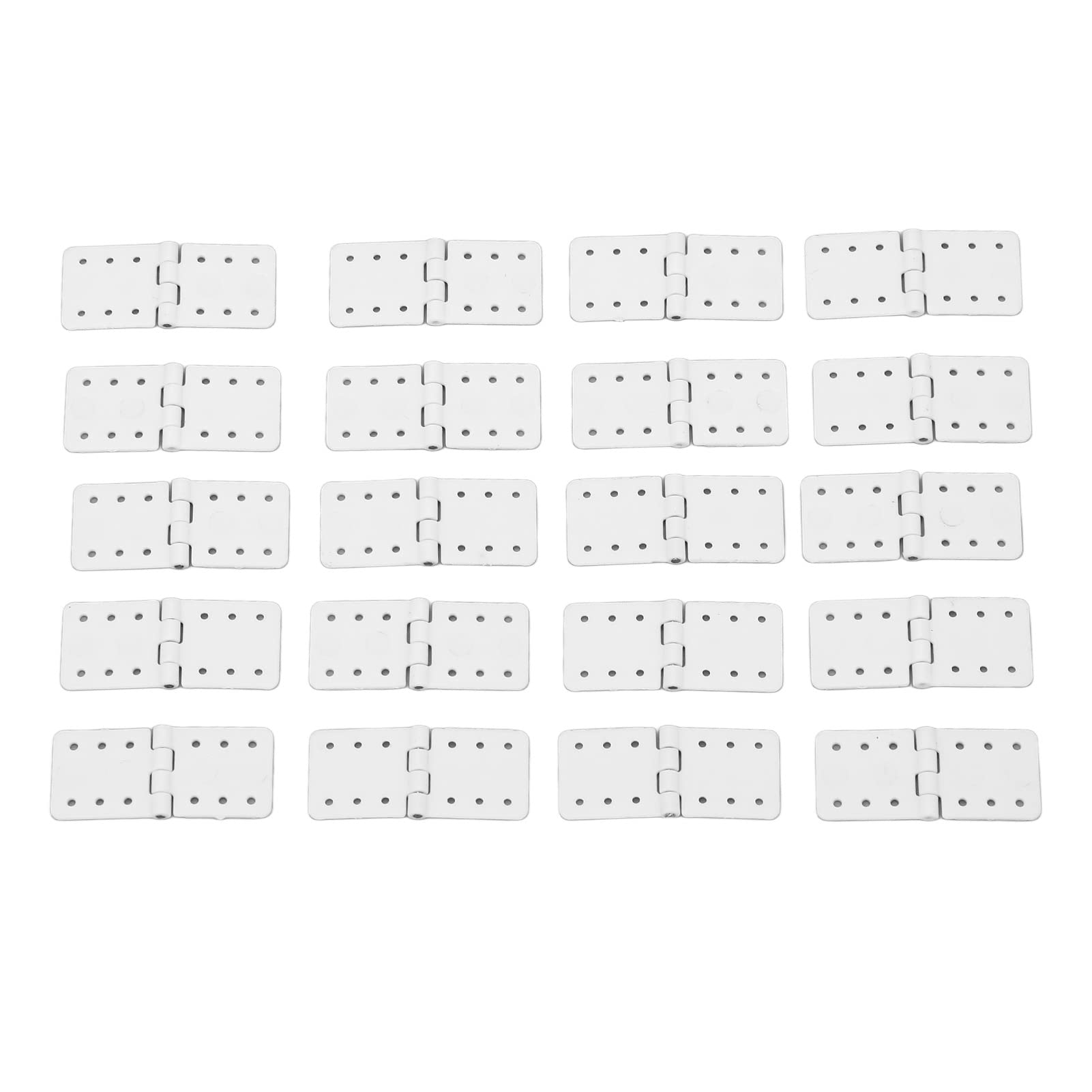 HEITIGN Rc Aircraft Plane Hinge Model Aircraft Parts 40pcs Rc Pinned Hinges Remote Control Airplane Plastic Hinge Model Aircraft Wing Parts (Small)
