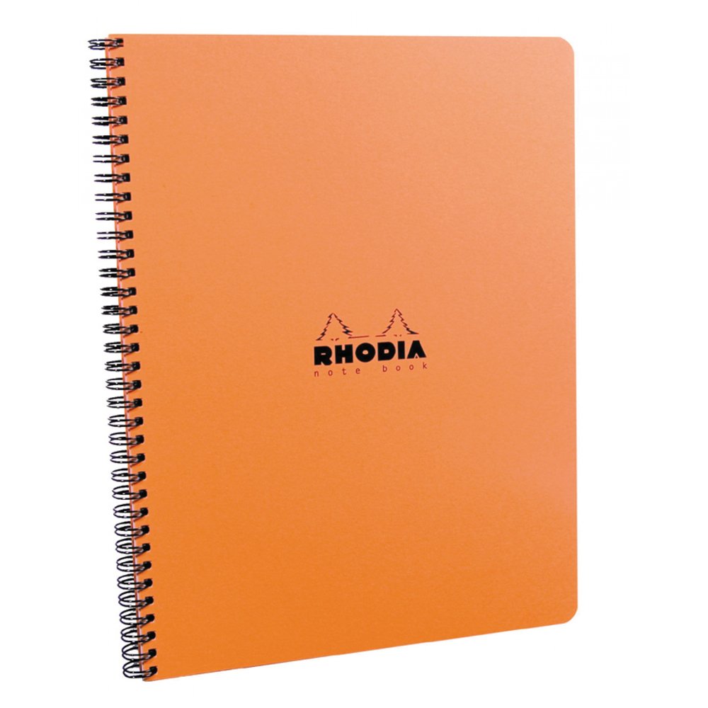 RHODIA 193418C - Spiral Notebook (Full Bound) Meeting Book Orange - A5+ - Pre-Printed Date/Notes/Action - 160 Detachable Pages - White Clairefontaine Paper 90 g/m - Classic โ image 1