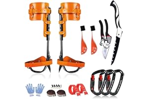 MITOJOSYEER Tree Climbing Gear - Tree Climbing Spikes Suitable for Tree Work, Fruit Picking,Tree Climbing,Logging of Tree Climbing Kit