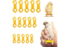 Yiqianhome 15pcs Baby Chicken Parrot Splay Leg Hobbles,Poultry Leg Bands for Newborn Spraddle Leg of Chick、Quails、Ducks、Bird Parrot of 1 to 3 Days Newly Hatched,3 Sizes