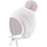 JANGANNSA Basic Winter Baby Boys Beanie Pompom Knitted Girls Hat Kids Earflap Beanies Warm Infant Toddler Hats