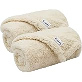 furrybaby 2-in-1 Puppy Blankets for Small Dogs - Premium Super Soft Sherpa & Fleece Dog & Cat Bed Blankets - Washable & Portable - Beige (24"x32")