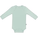KYTE BABY Unisex Long Sleeve Bodysuit, Rayon Made From Bamboo (3-6 Months, Sage)