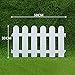 CHICIEVE 4 pcs 11.8x19.7inch White Plastic Picket Fence Christmas Xmas Tree Wedding Party Decoration Indoor Garden Border and Dog Cat Christmas Tree Protector (78.7 Inch in Total)