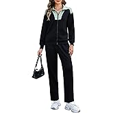 Totatuit Sweatsuits for Women 2 Piece Lounge Outfits Sweatshirt Wide Leg Sweatpant Tracksuit Matching Set