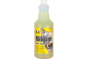 Nilodor 32WSL Deodorizer, Nilium Odor Neutral Lemon Scent 32Oz, 32 oz, Yellow