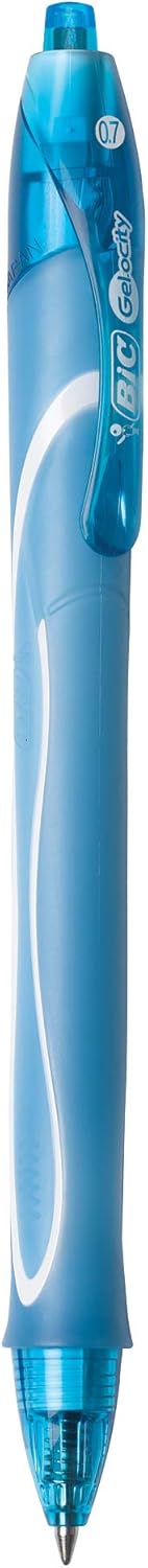BIC Gel-Ocity Quick Dry Gel Pens, Medium Point Retractable Gel Pen (0.7mm), Assorted Colors, 8-Count: Office Products