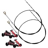 2 Pack 56 inch Go Kart Brake Cable Fits for Predator 212cc 196cc GX160 GX200 6.5HP Manco 9598 9597 Yerf-Dog ASW Bristers Airheart MB-1 Drift Trike Carter Fun Dune Buggy ATV Parts 51" Inner