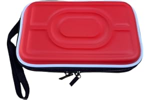 Hzycwgone Case for Nintendo Gameboy Advance Color Pocket GBA/GBC/GBP/DS Lite/NDSL/NDSi,Travel Carry Hard Bag Shell for GBA/GBC/GBP/DS Lite/NDSL/NDSi(Red)