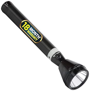 iBELL FL8379 Rechargeable Torch Flashlight, Ultra Long Beam Range, Aircraft Aluminium Body, Super Bright LED Light