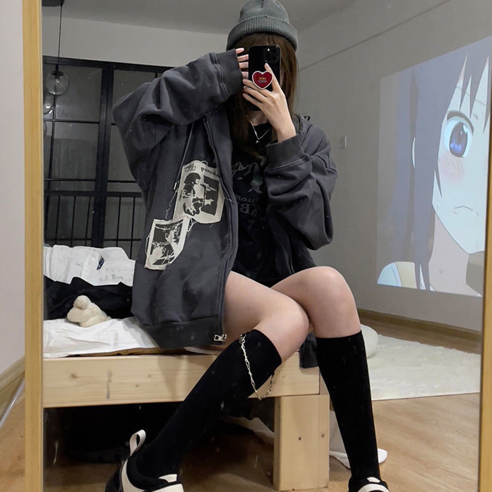 Alt Emo Zip-Up Hoodies