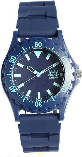 Amazon シチズン キューアンドキュー Citizen Q Q 腕時計 カラフルウォッチ ラバー ネイビー ダイバーズデザイン メンズ レディース キッズ レディース腕時計 腕時計 通販