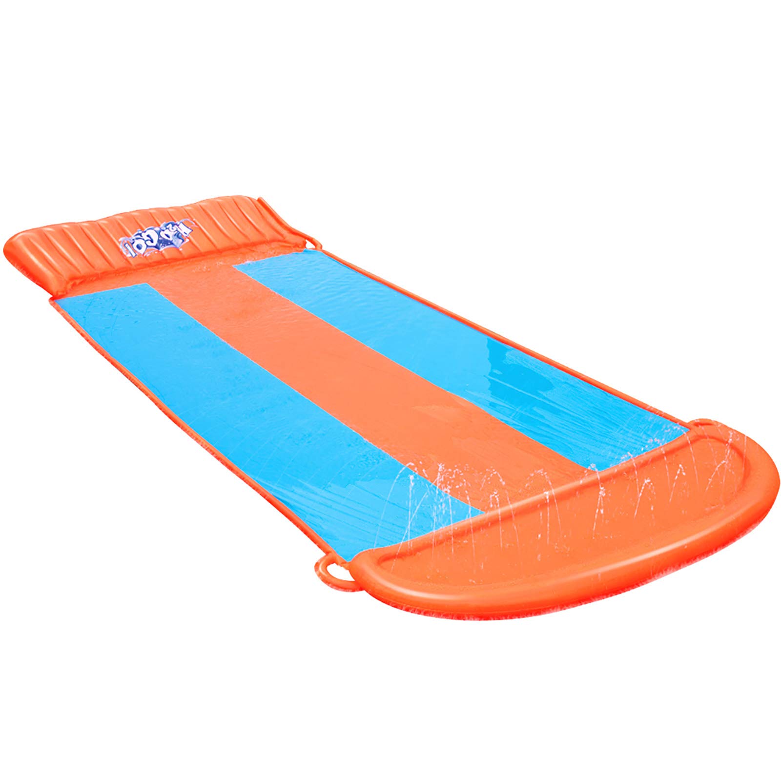 Bestway H20GO. Triple Lane Water Slide, 18 ft Inflatable Slip and Slide with Built-In Sprinklers