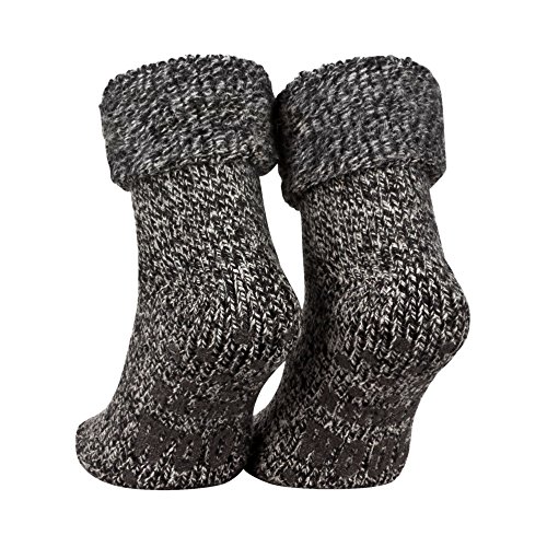 Piarini-ABS-Stoppersocken-1-Paar-Wollsocken-Wintersocken-Norwegersocken-mit-Innenfrottee-Damen-Herren