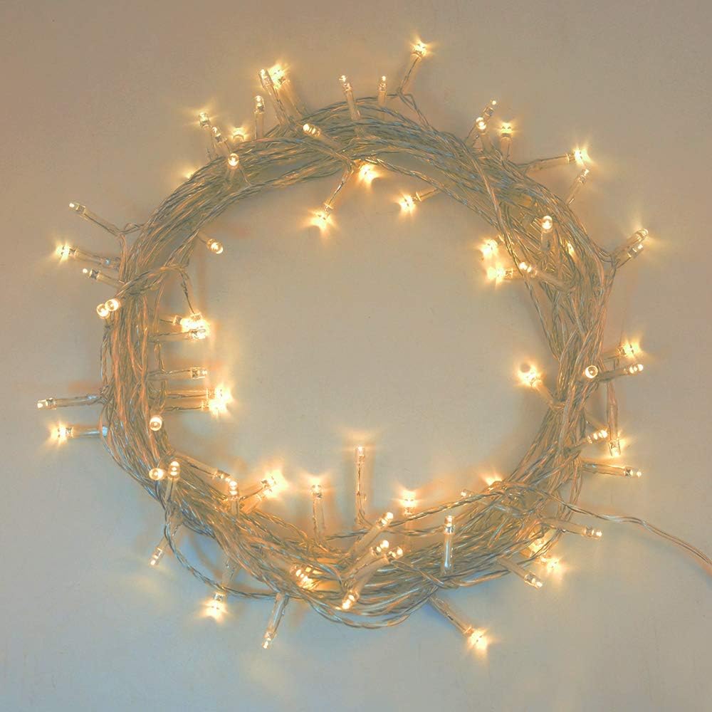 Fairy Lights Battery, 10M Battery Powered Fairy Lights Indoor LED String Lights IP44 Waterproof for Home Bedroom Christmas Decoration (80LED)