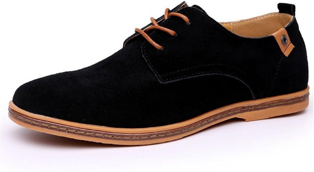 UPWalker Men's Suede Leather Classic Shoes Casual Driving Oxfords