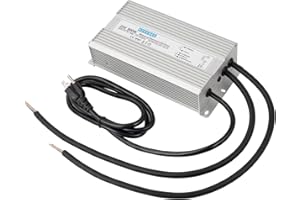 KEKEBEE LED Driver 24V800W Waterproof Power Supply 90-130V to 24V33.3A AC to DC Converter IP67 Low Voltage Transformer Suitable for Indoor and Outdoor LED Lighting and Any 24V DC Device