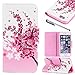 Urvoix for Apple iPhone 6 Plus (5.5''), Wintersweet Flower Desgin - Flip Stand PU Leather Holster Wallet Folder Case Cover for iPhone 6Plus (NOT fit 6)