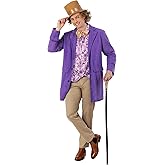 fun shack Mens Chocolate Factory Costume, Mens Chocolate Factory Owner Costume, Book Character Costumes For Adults