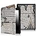 Fintie Case for Kindle Voyage - [The Thinnest and Lightest] Protective PU Leather Slim Shell Cover with Auto Sleep / Wake for Amazon Kindle Voyage (2014), Map