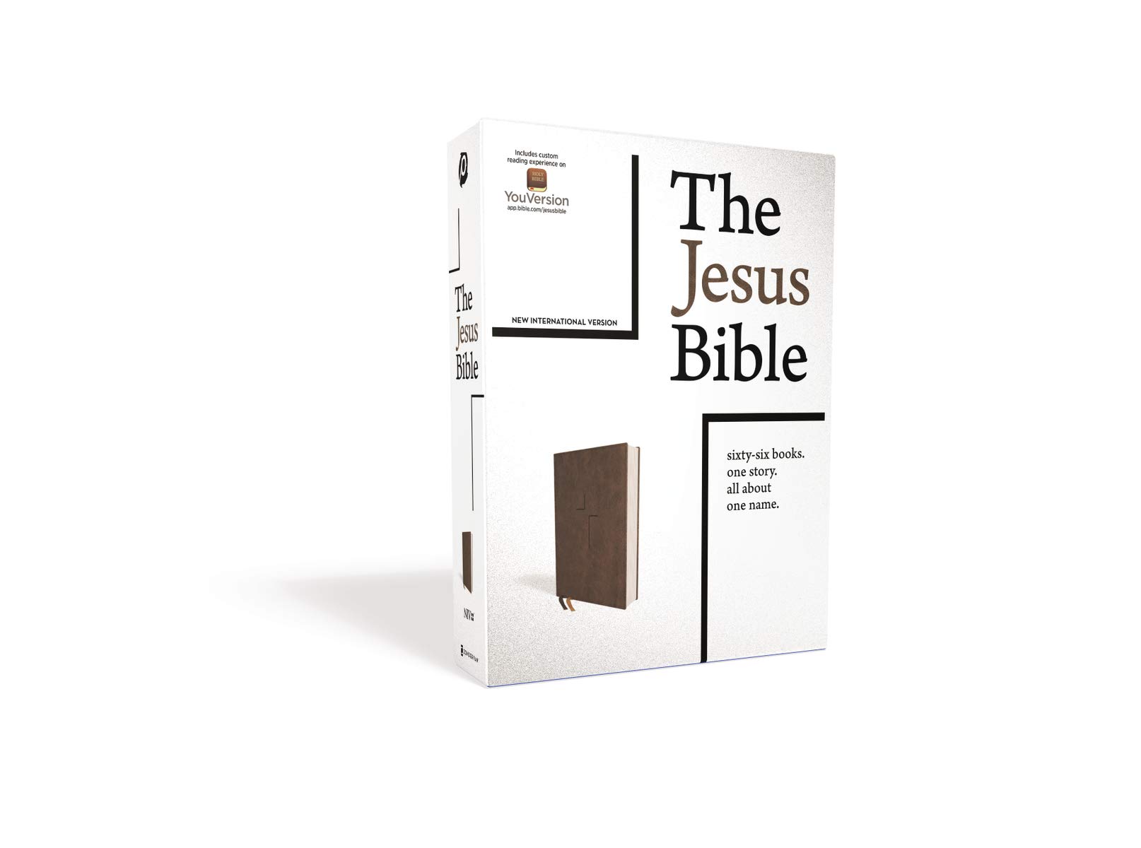 The Jesus Bible, NIV Edition, Leathersoft, Brown, Comfort Print