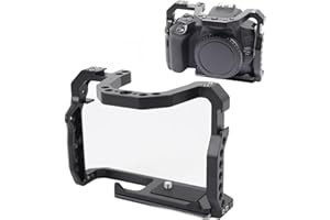 Yunir Camera Cage for 200D 200DII, Aluminum Alloy Camera Frame Video Rig, Camcorder Stabilizer with Cold Shoe Mount for 38mm 