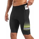 Przewalski Men's Cycling Shorts 4D Padded Bicycle Riding Biking Pants Bicycle Shorts with 2 Phone Pockets