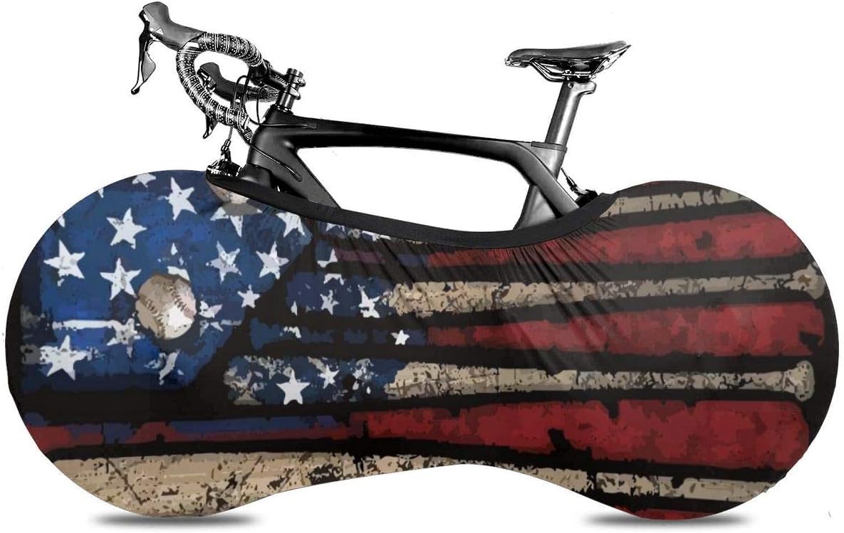 Amazon.com : Baseball & American Flag Bike Cover Washable Elastic