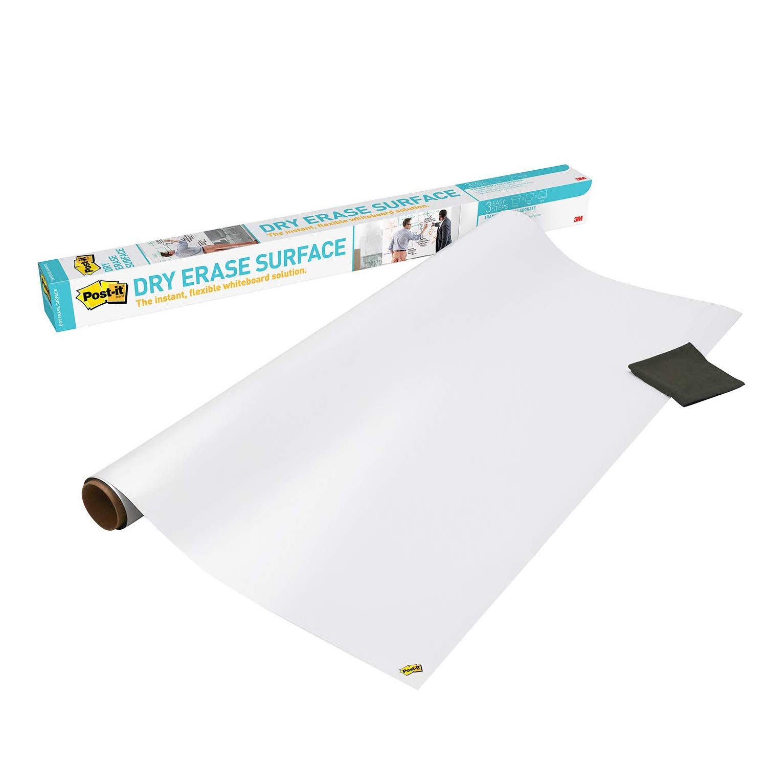 Postit Dry Erase Whiteboard Film Surface for Walls, Doors, Tables