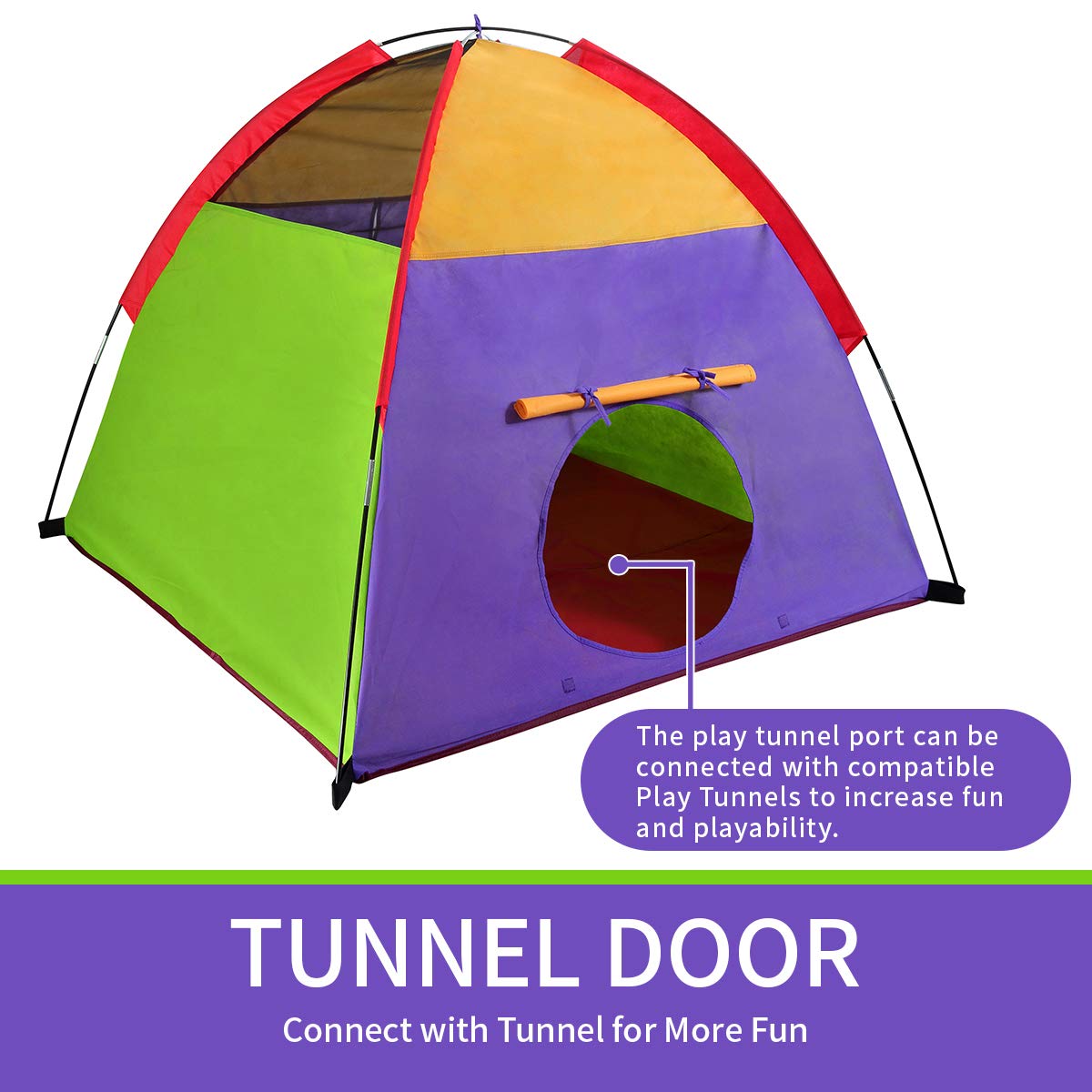 Alvantor Kids Tents Children Play Tent Toddler Pop Up Tent For Kids Boys Girls Toys Indoor Outdoor Playhouse Camping Playground Rainbow 58”x58