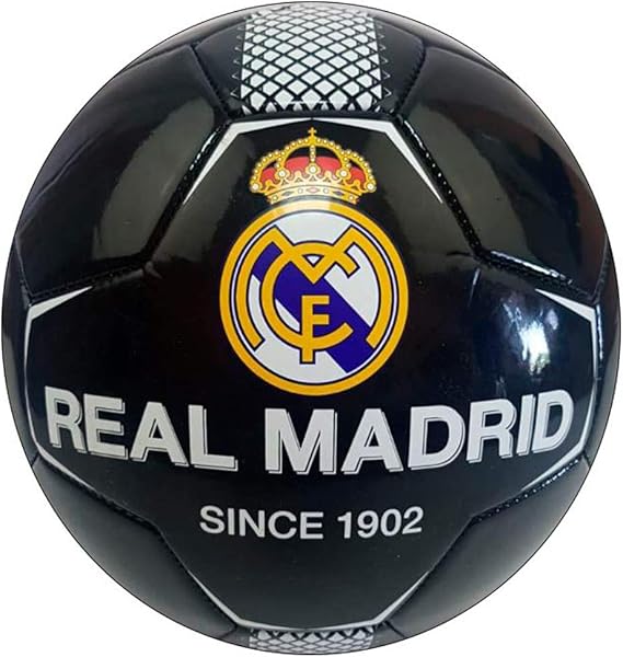 REALMADRID Real Madrid Balón de fútbol Unisex niños, negroTalla 5 ...